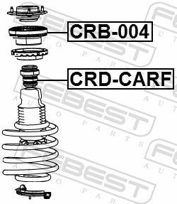 Rolamento copo de suspensão FEBEST ref. CRB-004