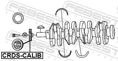Poulie damper (Poulie de vilebrequin) FEBEST ref. CRDS-CALIB