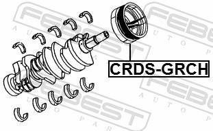 Poulie damper (Poulie de vilebrequin) FEBEST CRDS-GRCH