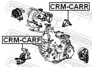 Support moteur (Silent bloc moteur) FEBEST ref. CRM-CARR