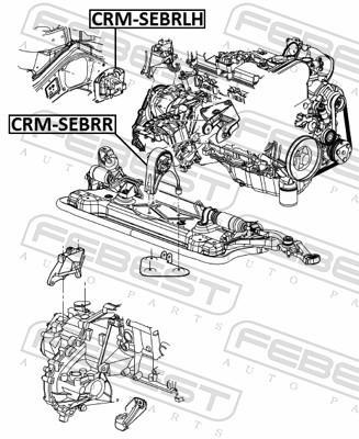 Suporte do motor FEBEST ref. CRM-SEBRR
