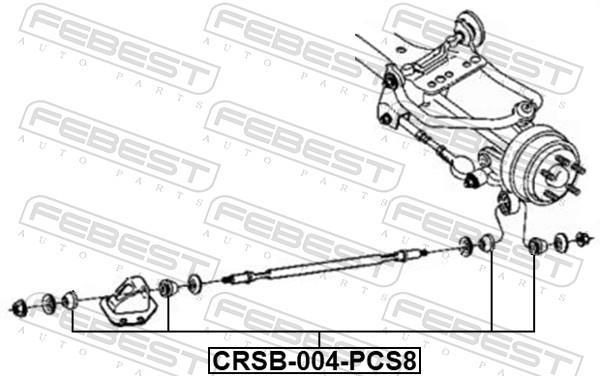Silentblock de Suspensión FEBEST ref. CRSB-004-PCS8