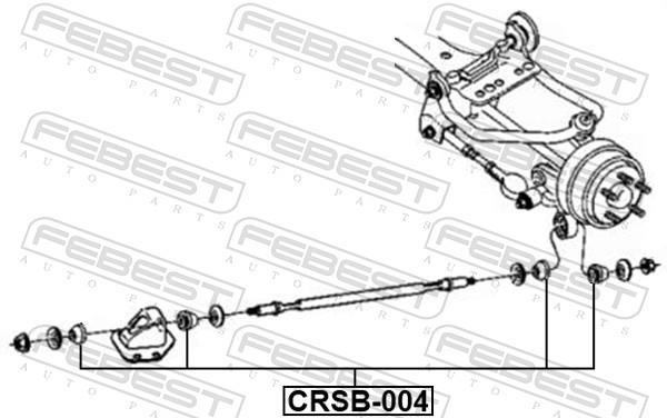 Suspensão, braço oscilante FEBEST ref. CRSB-004