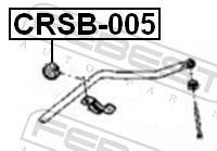 Suspension, stabilisateur FEBEST ref. CRSB-005