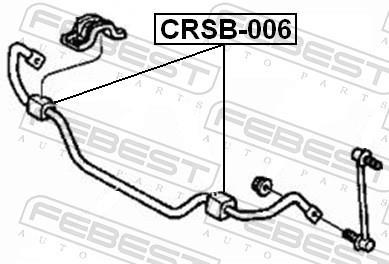 Rolamento de barra estabilizadora FEBEST ref. CRSB-006