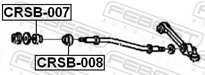 Suspensão, braço oscilante FEBEST ref. CRSB-008