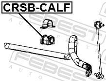 Rolamento de barra estabilizadora FEBEST ref. CRSB-CALF