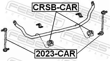 Rolamento de barra estabilizadora FEBEST ref. CRSB-CAR