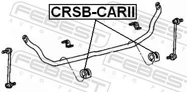 Rolamento de barra estabilizadora FEBEST ref. CRSB-CARII