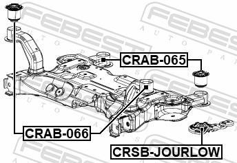 Suspension, corps de l'essieu FEBEST ref. CRSB-JOURLOW