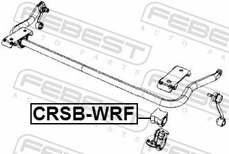 Rolamento de barra estabilizadora FEBEST ref. CRSB-WRF
