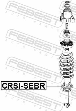 Patin de ressort (Support ressort) FEBEST ref. CRSI-SEBR