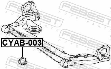Suspension, corps de l'essieu FEBEST ref. CYAB-003