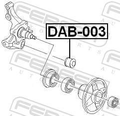 Douille, amortisseur FEBEST ref. DAB-003