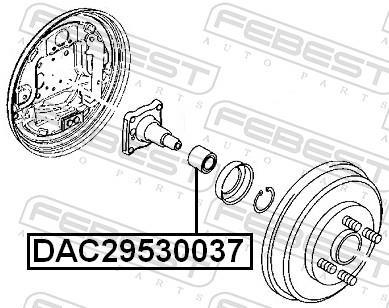 Roulement de roue FEBEST ref. DAC29530037