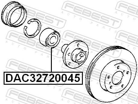 Roulement de roue FEBEST ref. DAC32720045