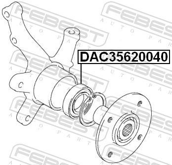 Roulement de roue FEBEST ref. DAC35620040