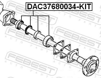 Roulement de roue FEBEST DAC37680034-KIT