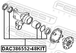 Roulement de roue FEBEST ref. DAC386552-48KIT