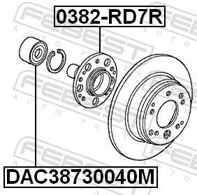 Roulement de roue FEBEST ref. DAC38730040M