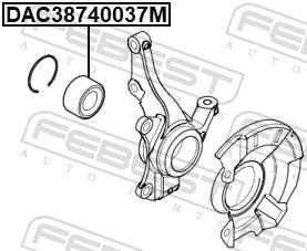 Roulement de roue FEBEST ref. DAC38740037M