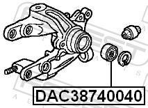 Rolamento de roda FEBEST DAC38740040