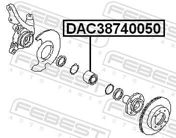 Roulement de roue FEBEST ref. DAC38740050