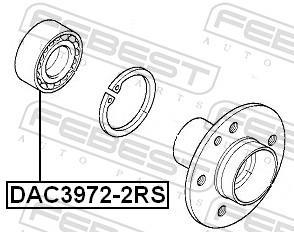 Cojinete de rueda FEBEST ref. DAC3972-2RS