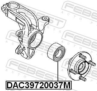 Roulement de roue FEBEST ref. DAC39720037M