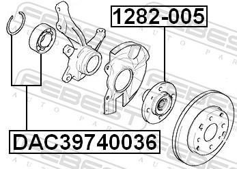 Roulement de roue FEBEST ref. DAC39740036