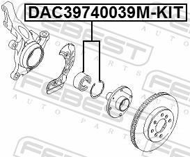 Roulement de roue FEBEST ref. DAC39740039M-KIT