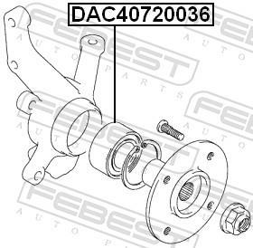 Roulement de roue FEBEST ref. DAC40720036