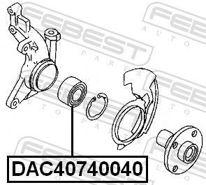 Roulement de roue FEBEST ref. DAC40740040
