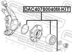 Roulement de roue FEBEST ref. DAC40780040M-KIT