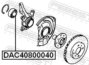 Roulement de roue FEBEST ref. DAC40800040