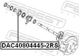 Roulement de roue FEBEST ref. DAC40804445-2RS