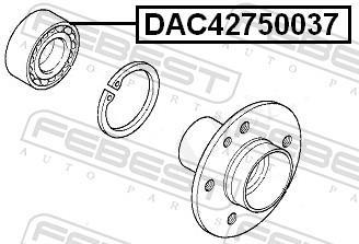 Cojinete de rueda FEBEST ref. DAC42750037