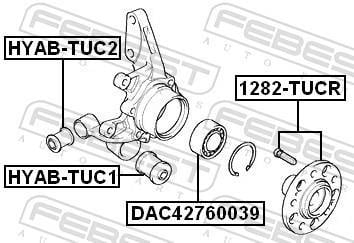 Cojinete de rueda FEBEST ref. DAC42760039