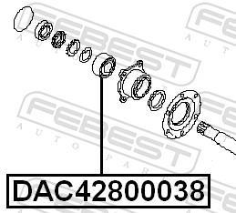 Roulement de roue FEBEST ref. DAC42800038