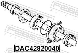Roulement de roue FEBEST DAC42820040