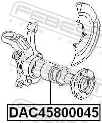 Roulement de roue FEBEST ref. DAC45800045