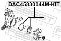 Cojinete de rueda FEBEST ref. DAC45830044M-KIT