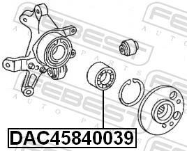 Roulement de roue FEBEST ref. DAC45840039