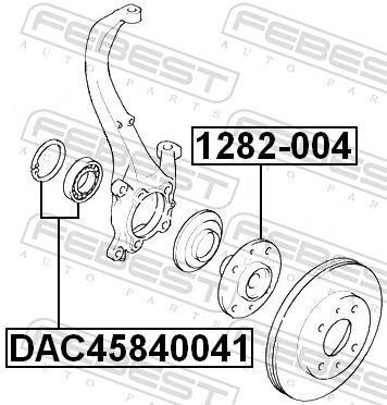 Cojinete de rueda FEBEST ref. DAC45840041