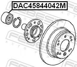 Roulement de roue FEBEST ref. DAC45844042M