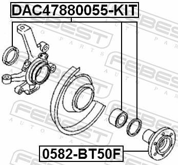Roulement de roue FEBEST ref. DAC47880055-KIT