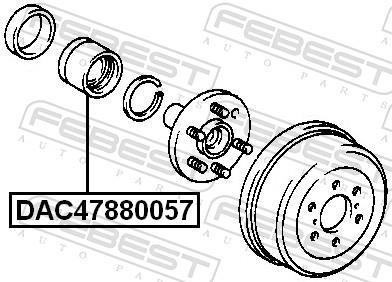Roulement de roue FEBEST ref. DAC47880057