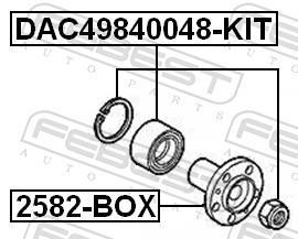 Roulement de roue FEBEST ref. DAC49840048-KIT