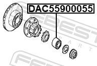 Roulement de roue FEBEST ref. DAC55900055