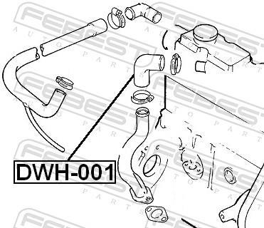 Tube de refroidissement FEBEST ref. DWH-001